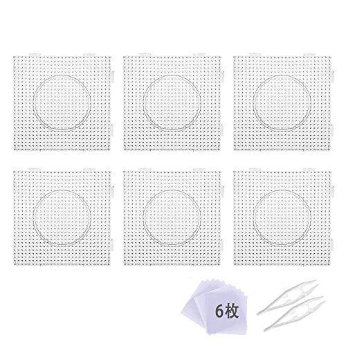 アイロンビーズプレート 透明 四角1414cm 6枚セット 接続可能 パーラービーズプレート 手芸 Diy アイロンペーパー Sjz Animato Shop 通販 Yahoo ショッピング