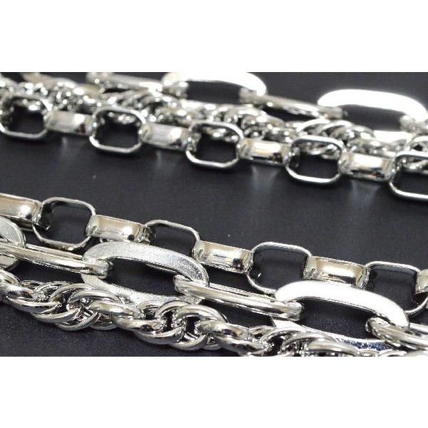 ウォレットチェーン 3連ウォレットチェーン ロックアクセサリー : r-m