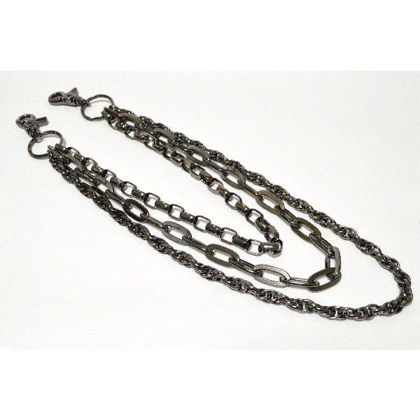 ウォレットチェーン 3連ウォレットチェーン ロックアクセサリー