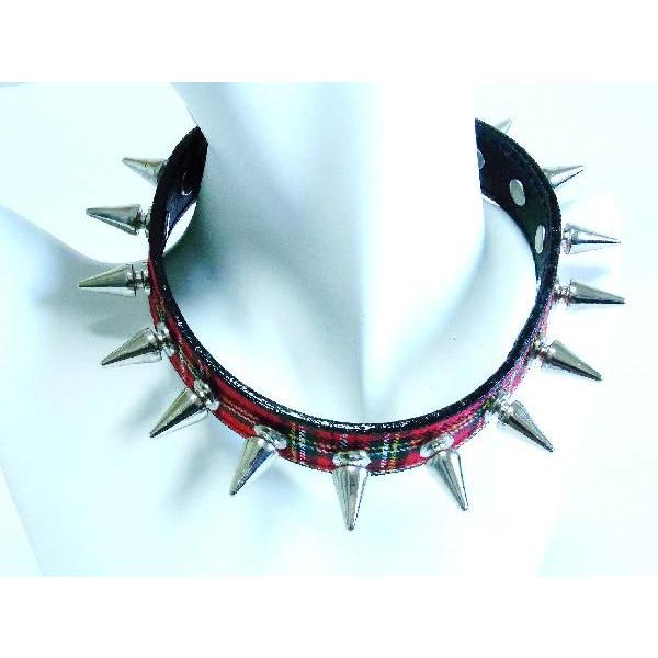 チョーカー スパイクスタッズチョーカー ロックアクセサリー : r-m