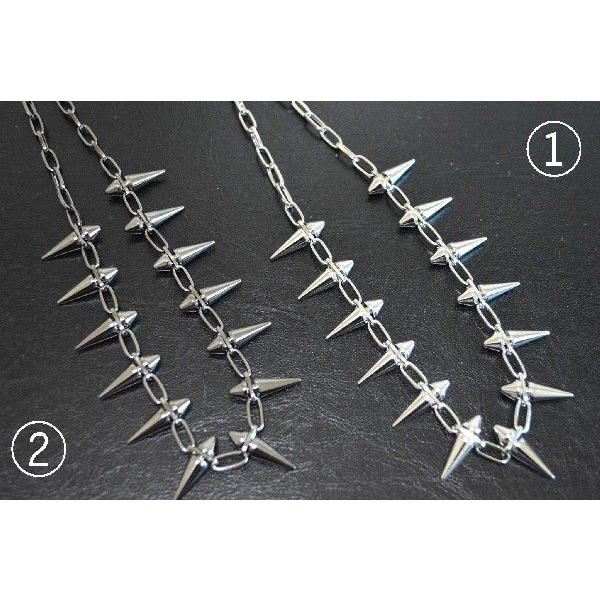 ネックレス スパイク鋲ネックレス ロックアクセサリー : r-m store