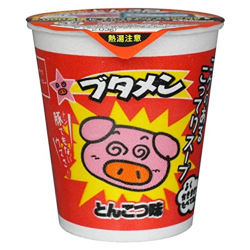 公式おやつカンパニー ブタメンとんこつ味 35g×15個ミニカップ ラーメン 大人買い 即席 夜食 駄菓子 こってりスープ の商品画像