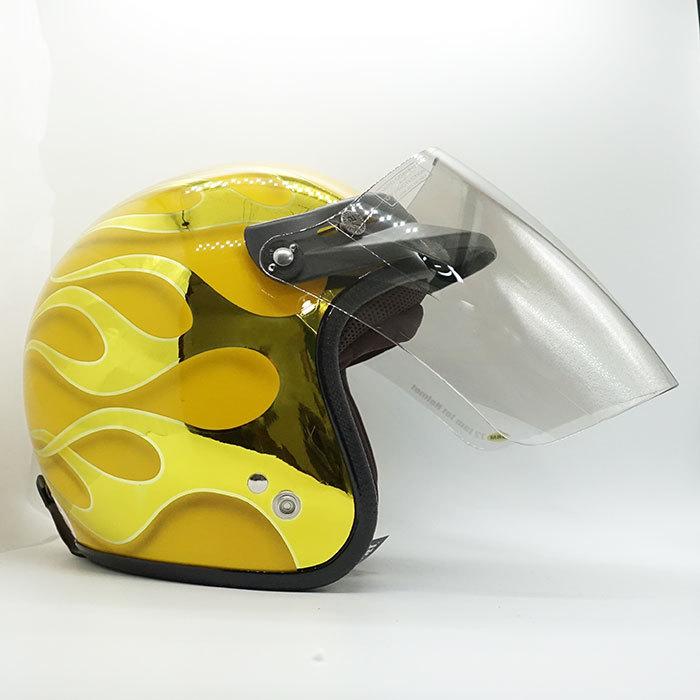 ジェットヘルメット 60001+SSV-03 開閉式バイザー付きスクエアシールド