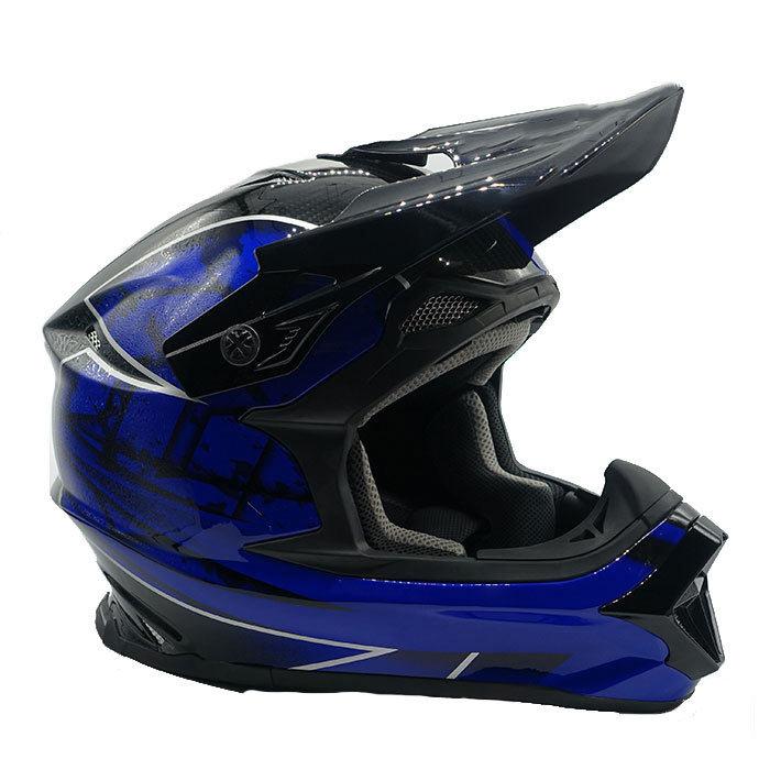 ZEALOT MadJumper2 マッドジャンパー2 MJC0013 CARBON HYBRID STD GRAPHIC BLUE オフロードヘルメット 軽量 MJC0013｜r-o-k-u｜04