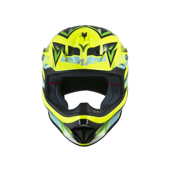 ZEALOT MadJumper2 マッドジャンパー2 GRAPHIC FLUO YELLOW/BLK-GREEN FRP　グラフィックモデル  イエロー系 オフロードヘルメット 軽量 MJ0014