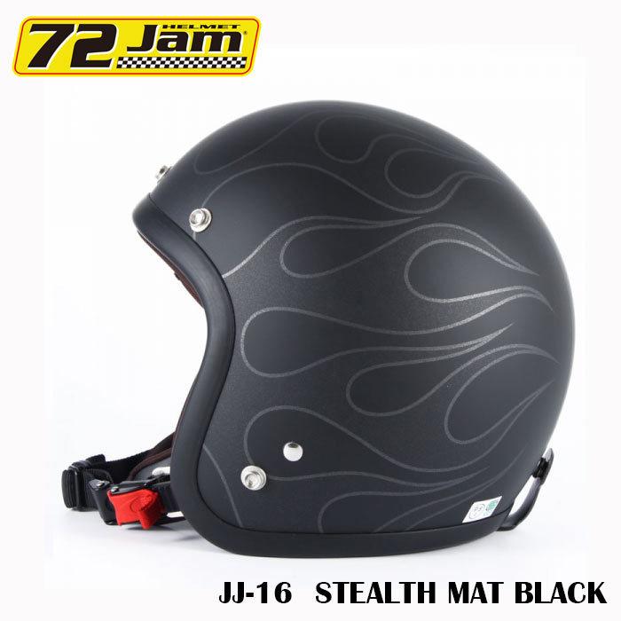 ジェットヘルメット 72Jam JJシリーズ JJ-16 STEALTH(マットブラック 