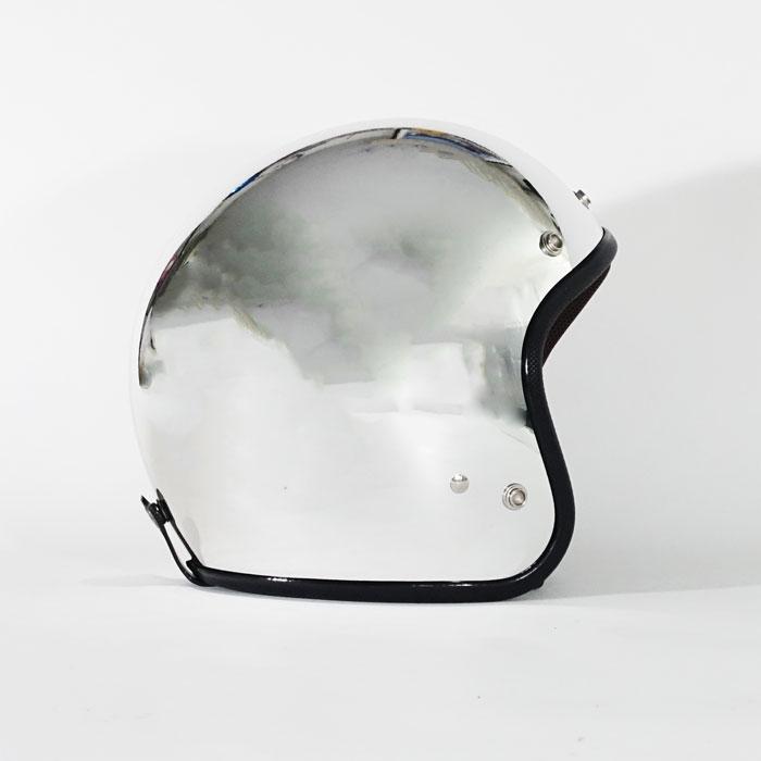 ジェットヘルメット 72Jam JPシリーズ　JPM-3L (XL)  JP MONO HELMET(メッキ)バイク用ヘルメット アメリカン｜r-o-k-u｜05