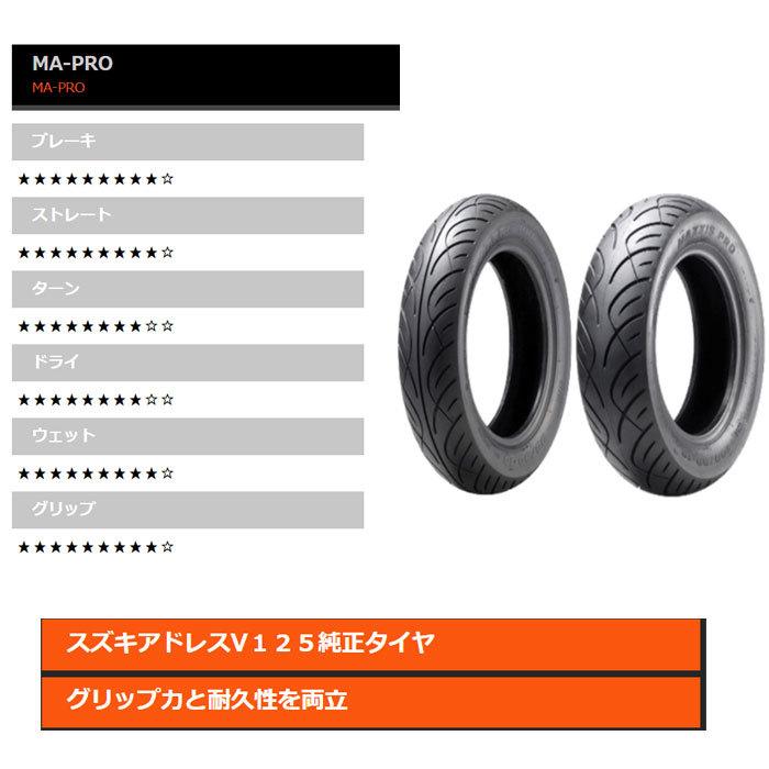 マキシス スクーター用タイヤ MA-PRO  10インチ フロント 90/90-10 50J TL SUZUKI Adress V125 OE MAXXIS　【日本正規品】｜r-o-k-u｜02