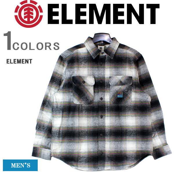 ELEMENT（エレメント） メンズ 長袖 フランネルシャツ Long Sleeve Flannel Shirt 長袖 フランネル シャツ ...