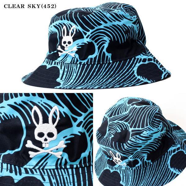 Psycho Bunny（サイコバニー） メンズ リバーシブル 刺繍 バケット