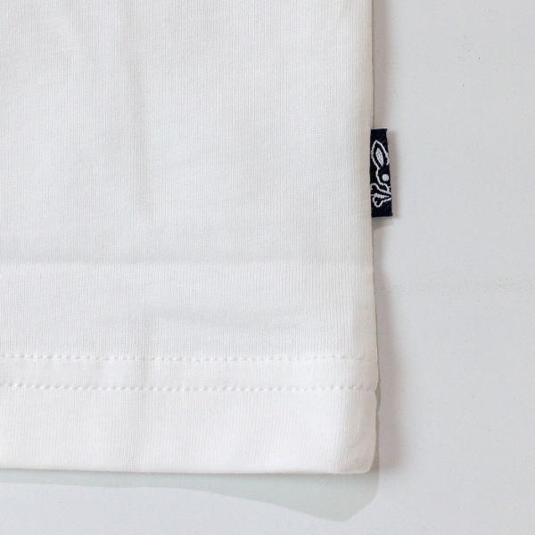 美品 サイコバニー 長袖シャツ 日本製 L 白 刺繍ロゴ 袖ライン 美品 サイコバニー 長袖シャツ 日本製 L 白 刺繍ロゴ 袖ライン