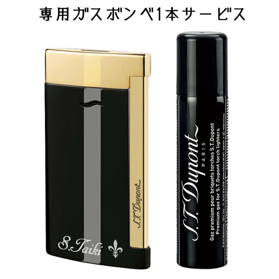 父の日 2024 名入れ エステー デュポン ライター スリム7 s.t.dupont ブラックゴールド ブランド 喫煙具 ギフト プレゼント 誕生日 記念｜r-quartz-plus｜02