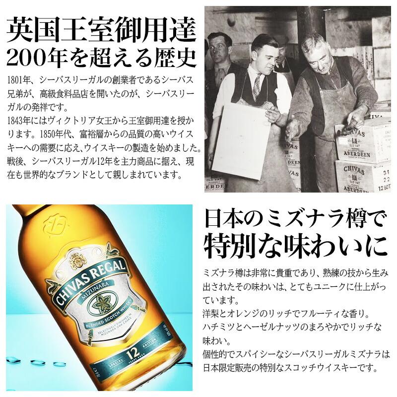 シーバスリーガル（CHIVAS REGAL） ミズナラ 12年 名入れ お酒