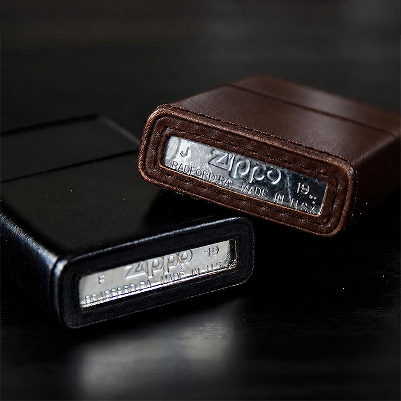 ZIPPO（ジッポー） ジッポ 名入れ ライター コードバン 革巻き 本革