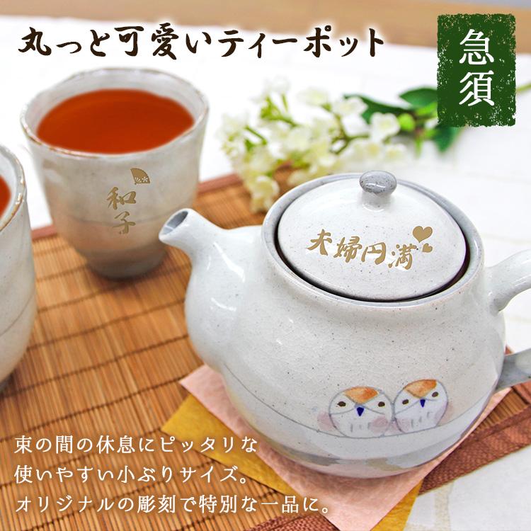 人気No.1急須 湯呑 名入れ ペア 瀬戸焼 ティーポット プレゼント