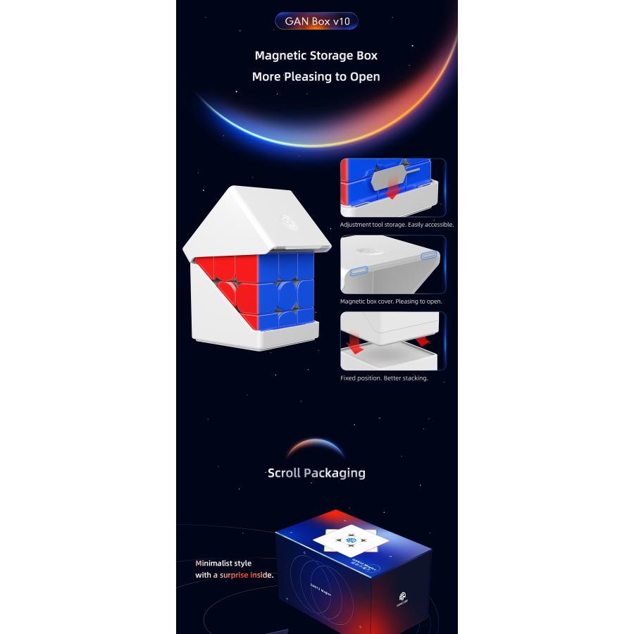 正規品 最新 GLADANA GAN13 Maglev Frosted 3x3x3 競技用 磁石搭載 スピードキューブ ルービックキューブ_11