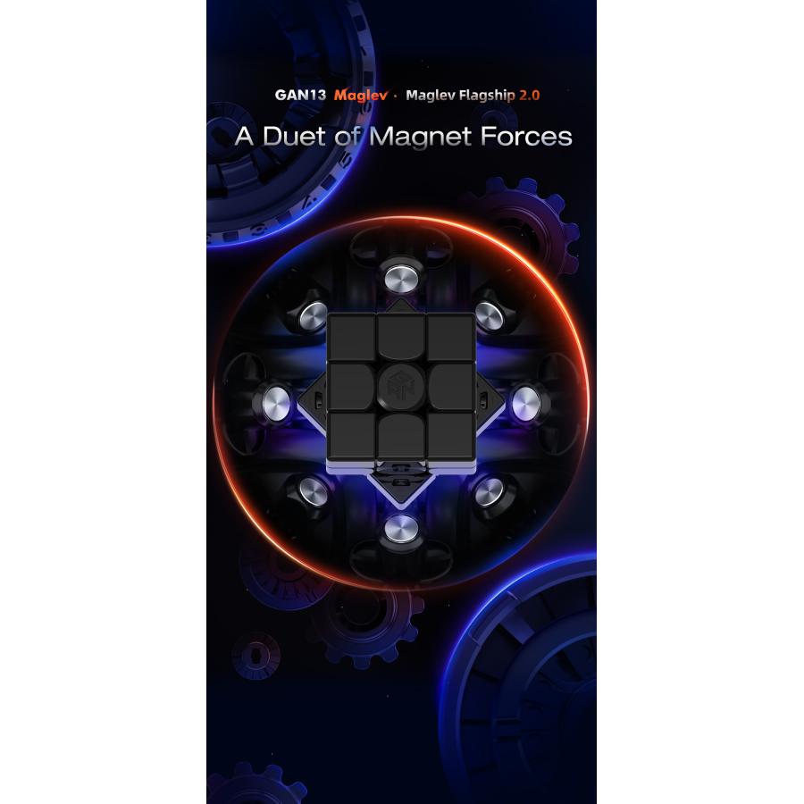 正規品 最新 GLADANA GAN13 Maglev Frosted 3x3x3 競技用 磁石搭載 スピードキューブ ルービックキューブ_3