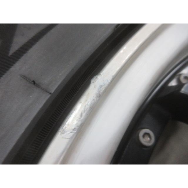 4本目19インチ シルバーホイール 中古 19インチ タイヤ&ホイール 4本セット カールソン 1/16EVO