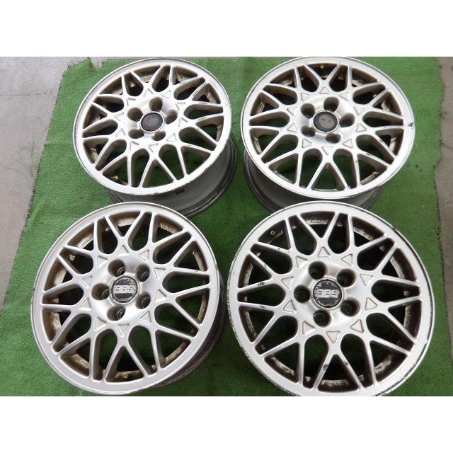 VW ワーゲン 純正 BBS 458 シルバー 15インチ 15X6.5J +43 PCD100 5H 