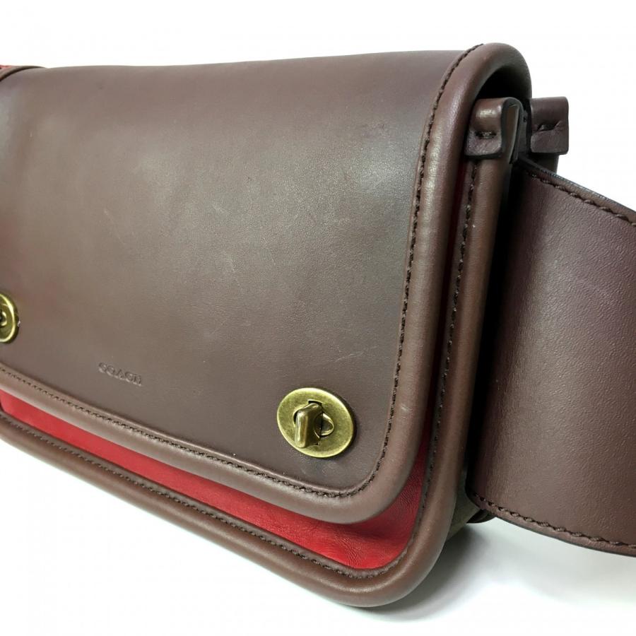 COACH ／ コーチ レガシー カラーブロック レザー ロック バッグ  