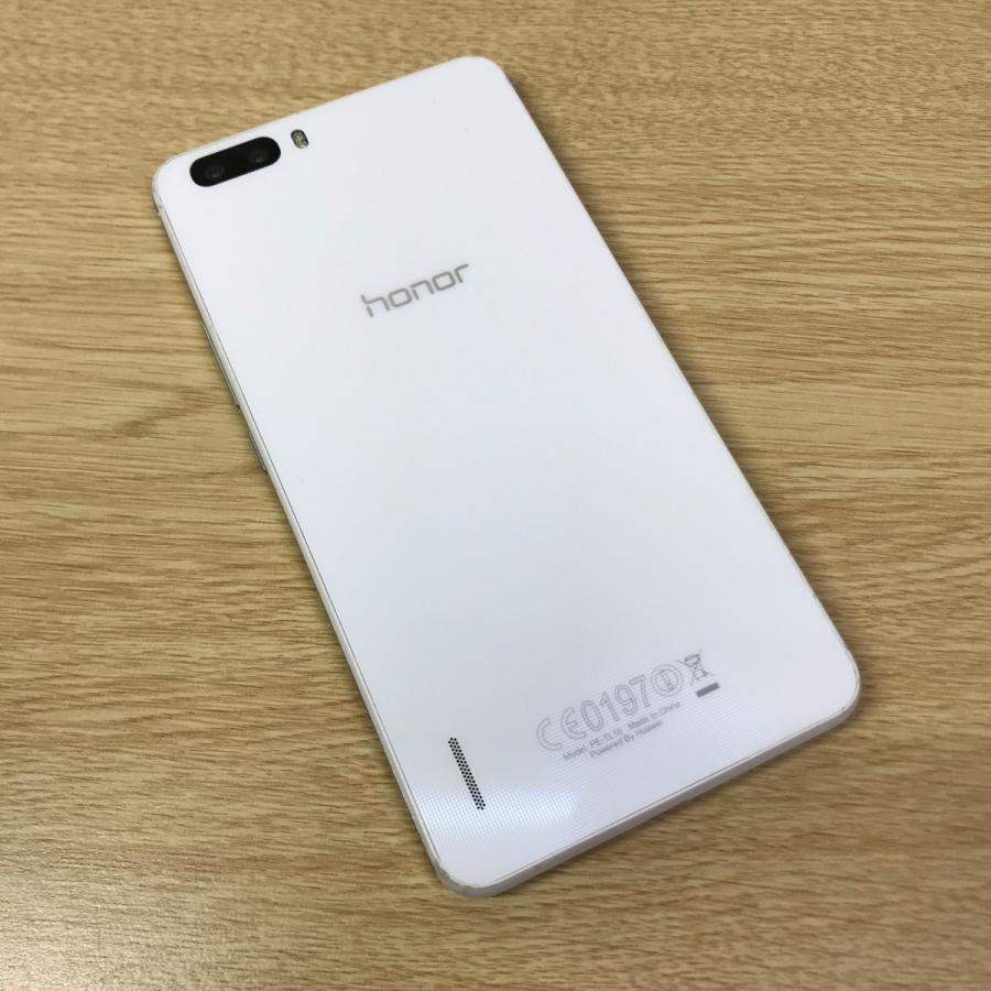 大画面 6インチ SIMフリースマホ HUAWEI Honor 6 Plus ホワイト 格安SIM対応 白ロム本体 中古スマートフォン