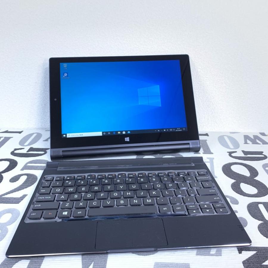 良品 10インチ Windows10 2in1タブレットPC Lenovo「YOGA Tablet 2-1051F  」4コアCPU/2GBメモリ/32GBストレージ 本体