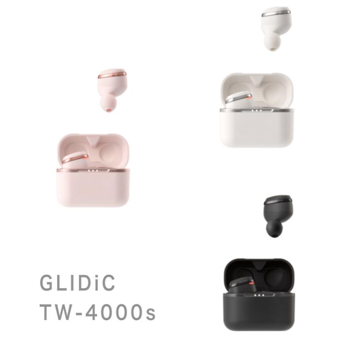 GLIDiC TW-4000s 完全 ワイヤレス イヤホン ホワイト ピンク ブラック