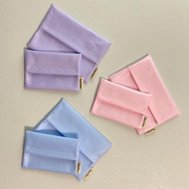 ラミネート ポケットティッシュケース 子供用 撥水加工 洗える 無地