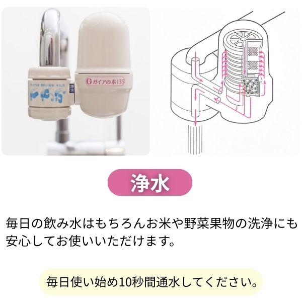 ガイアの水135 蛇口用浄水器 正規代理店 ビビアンクラブ