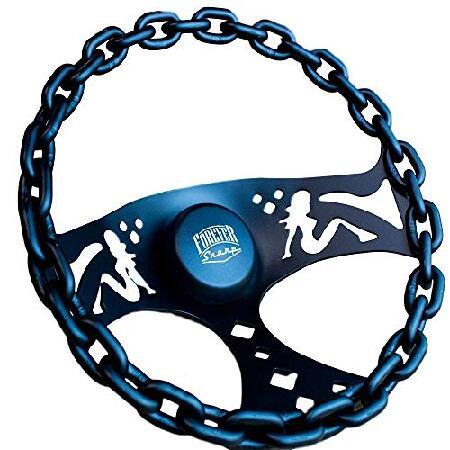 11インチ ブラックチェーン ステアリングホイール ベティス