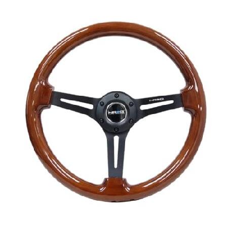 NRG RST-018BK-MC 強化ステアリング 木製 クロームスポーク Amazon.com: NRG RST-018BK-MC Reinforced Stering Wheel