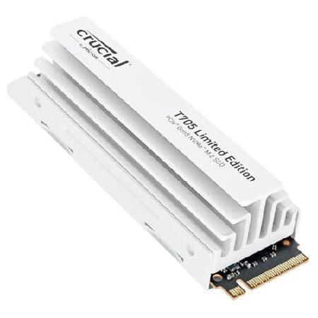 Crucial 2024 T705 2TB PCIe Gen5 NVMe M.2 SSD ホワイト