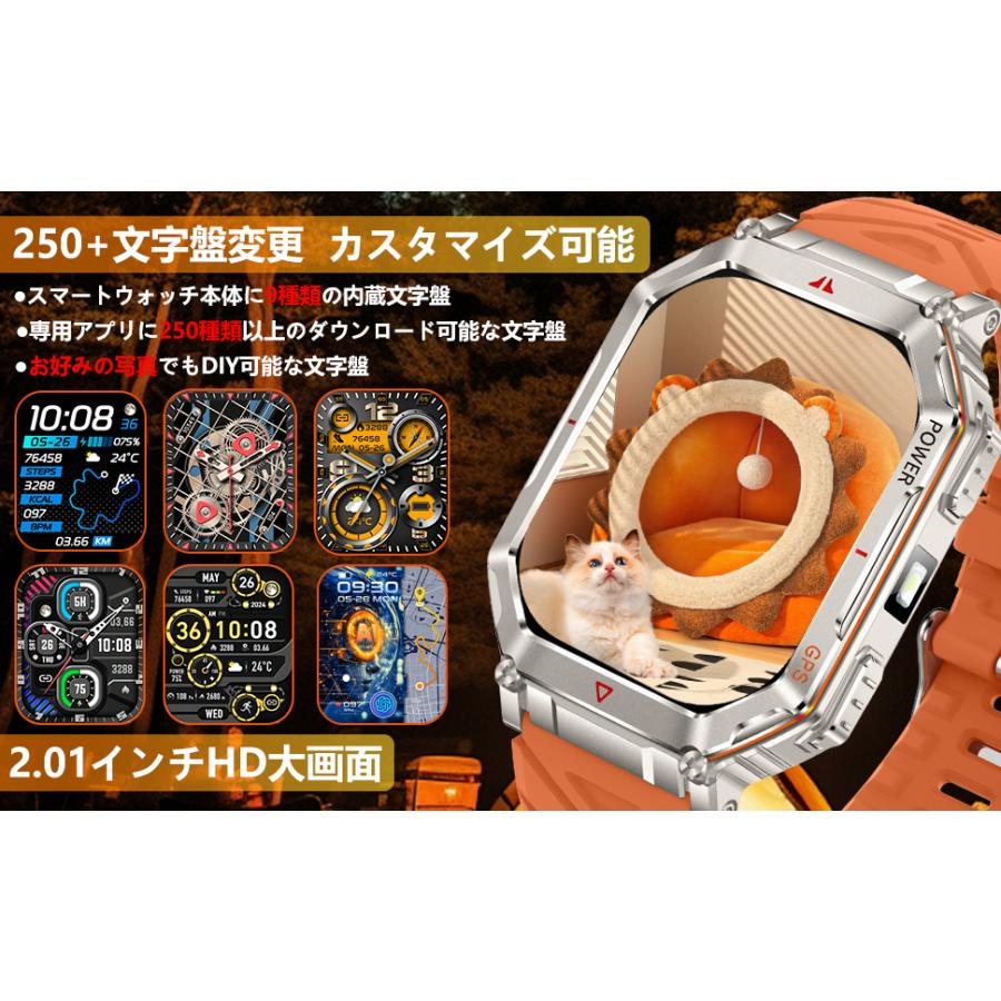 超特価 最強オールインワンスマートウォッチ新品未開封早い者勝ち Amazon | スマートウォッチ 丸型 【2023秋新登場 軍用規格