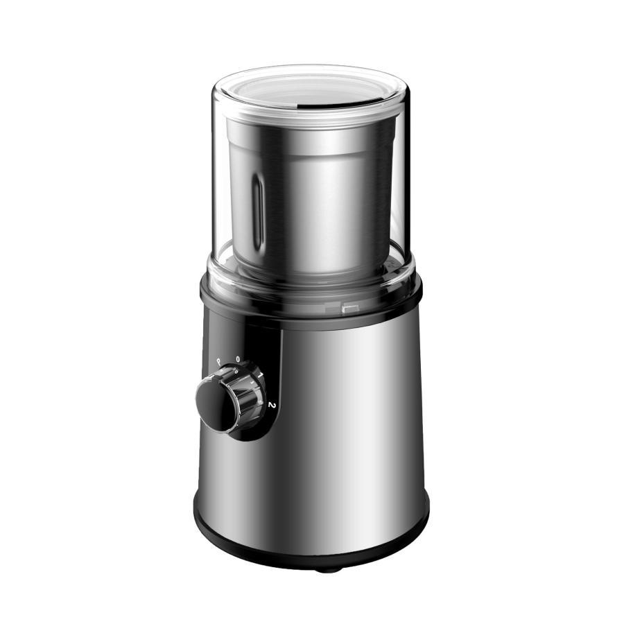 電動コーヒーミル ステンレス鋼製 容器が取り外しで水洗いやすい