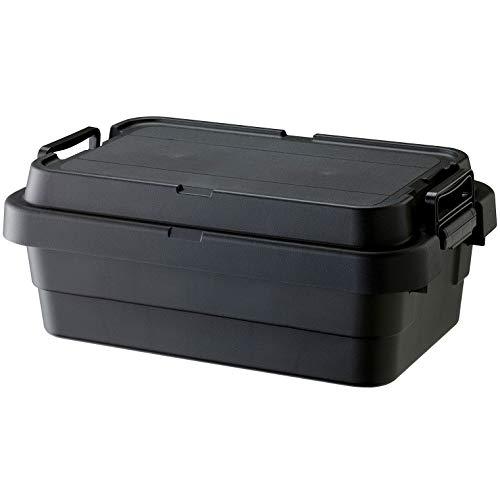 リス(RISU) 収納ボックス トランクカーゴ 30L ブラック 日本製 TC-50S LOW コンテナ ボックス スタッキングロータイプ屋外収 | 