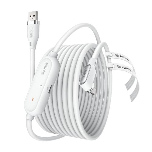 Quest3s 128GB ヘッドストラップ、Linkケーブル5m付 AMVR Linkケーブル 5m 急速充電Compatible with Quest3S/Quest3/Quest