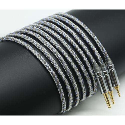 JSHiFi-Warrior2pin4.4mmリケーブル 16芯銀メッキ ケーブル フラット
