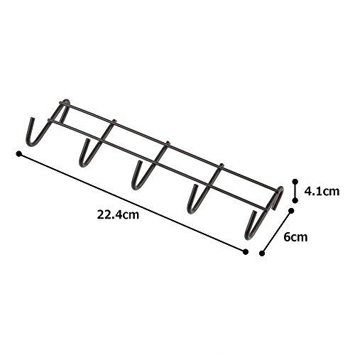アイリスオーヤマ(IRIS OHYAMA) メッシュ パネル フック 5連 ブラック MPA-5F |  | 02
