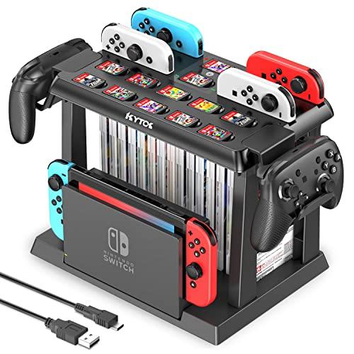 Switch 収納 スタンド Kytok Joy-Con充電 Switchドック収納 Joy-Con