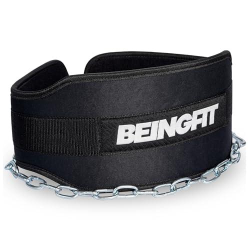 Beingfit ディッピングベルトチンニングディップスベルトチェーン付き