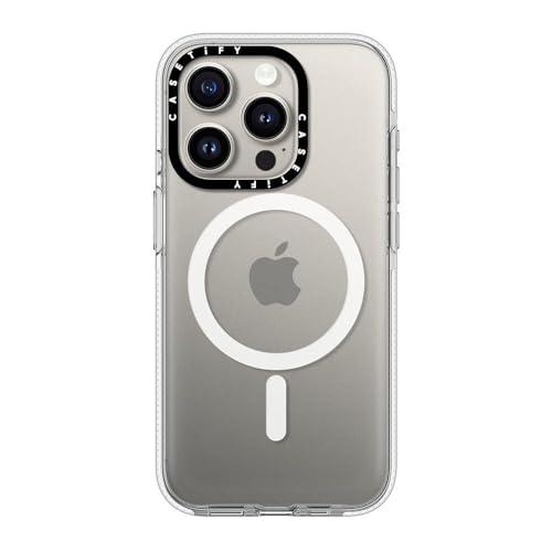 CASETiFY iPhone 15 Pro ケース クリア MagSafe対応 CASETiFY クリア MagSafe対応 iPhone 15 Pro ケース [黄ばみにくい素材
