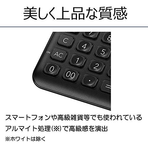CASIO(カシオ) スタイリッシュ電卓 ブラック 12桁 ジャストタイプ JF-S200-BK-N｜r-street｜05