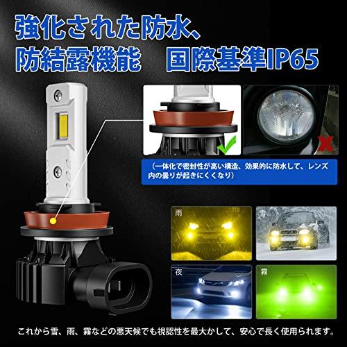 「新規爆光ledフォグ」SUPAREE H11 LEDフォグランプ H8 イェロー 爆光 H16 H9 車検対応 DC12V車用 20W 300｜r-street｜05