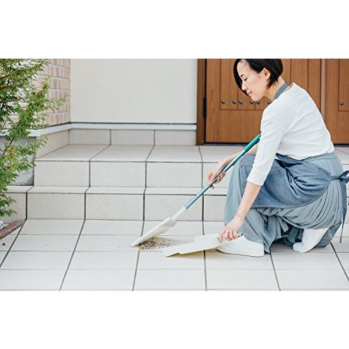 山崎産業 チリトリ付き ほうき PP 化繊 2989.jp+ マンションブルーム