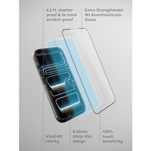 CASETiFY iPhone 17 Pro Max インパクト HD 保護フィルム : アール