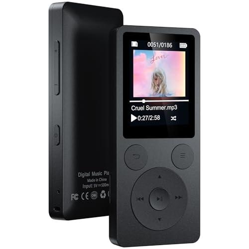 ODEJOI 64GB MP3プレーヤー Bluetooth 5.3 自動再接続 内蔵スピーカー