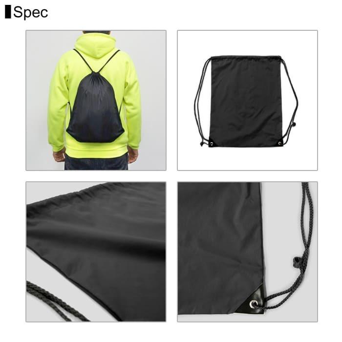 ネイビー ブラック グリーン チェック ドローコード バックパック ナップサック SEQUENZ（シークエンズ）】DAILY TECH KNAPSACK / ナップサック