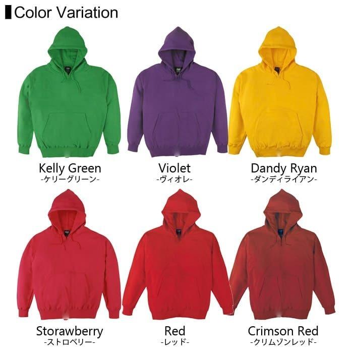 裏パイル パーカー 無地 メンズ cross stitch(クロスステッチ) 10