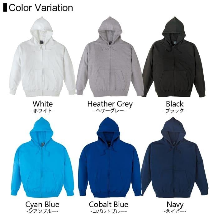 裏パイル ジップ パーカー 無地 メンズ cross stitch(クロスステッチ