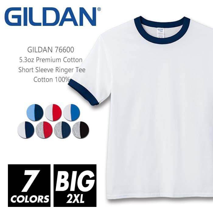 GILDAN リンガー Tシャツ 無地 メンズ gildan ギルダン 5.3